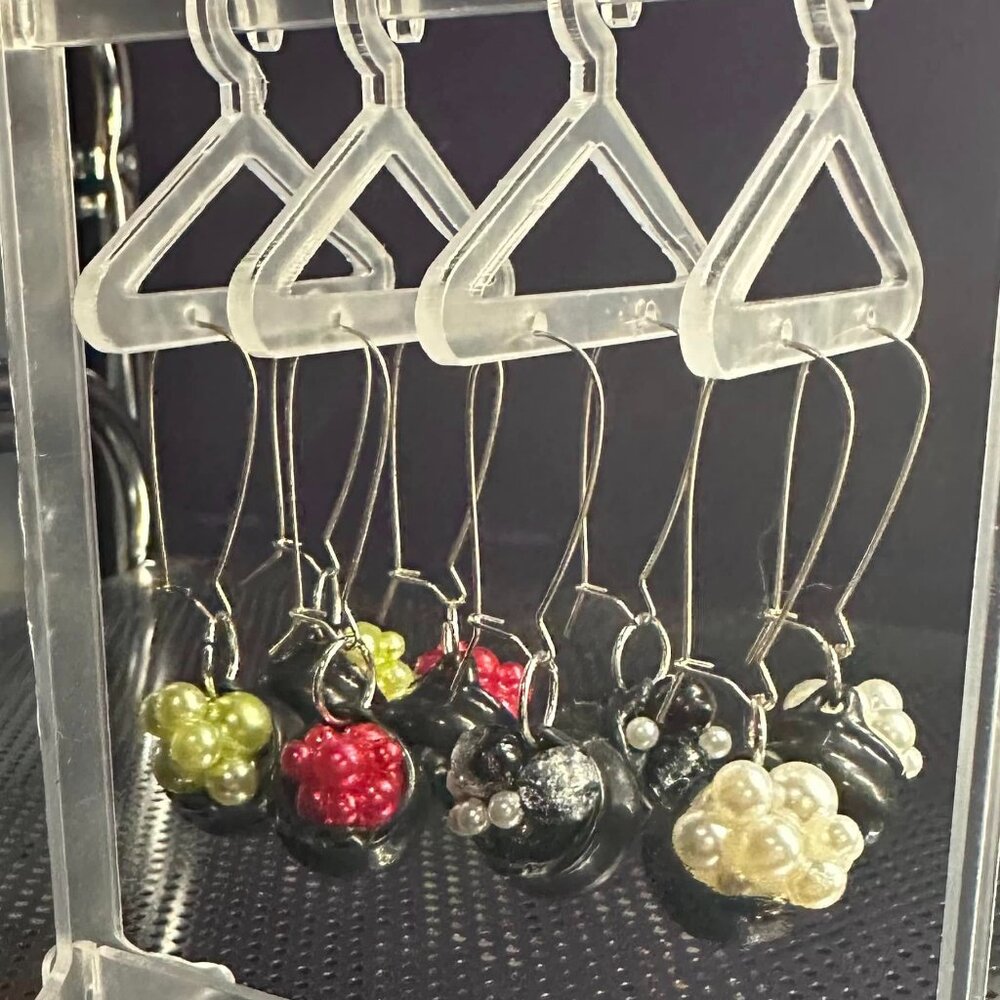 Bubble caldron earrings (With Gage friendly hooks)